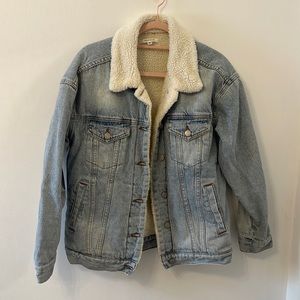 Pacsun sherpa lined jean jacket